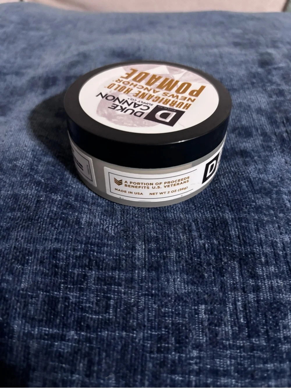 Duke Cannon Hurricane Hold News Anchor Pomade Max. Hold Matt Finish 2 oz New